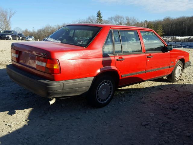 YV1JS8313R1155628 - 1994 VOLVO 940 RED photo 4