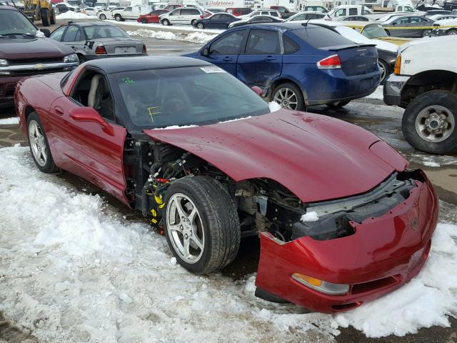 1G1YY22G015118922 - 2001 CHEVROLET CORVETTE RED photo 1