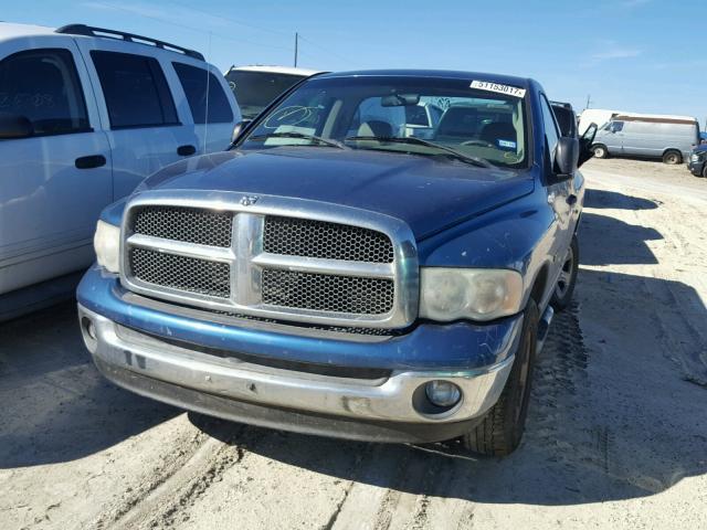 1D7HA16K13J653486 - 2003 DODGE RAM 1500 S BLUE photo 2