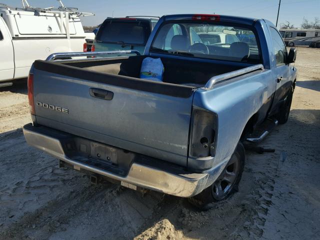 1D7HA16K13J653486 - 2003 DODGE RAM 1500 S BLUE photo 4