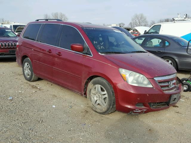 5FNRL387X6B414656 - 2006 HONDA ODYSSEY EX MAROON photo 1