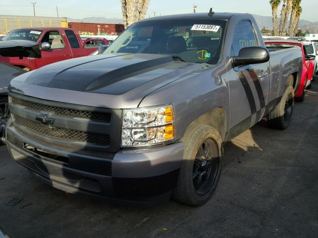 1GCEC14C38Z328818 - 2008 CHEVROLET SILVERADO CHARCOAL photo 2