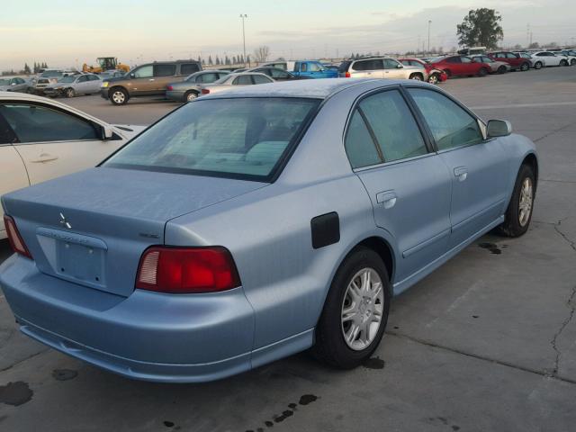 4A3AA46G53E216332 - 2003 MITSUBISHI GALANT ES BLUE photo 4