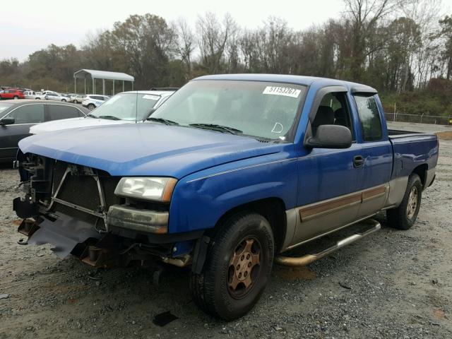 2GCEC19TX31177857 - 2003 CHEVROLET SILVERADO BLUE photo 2