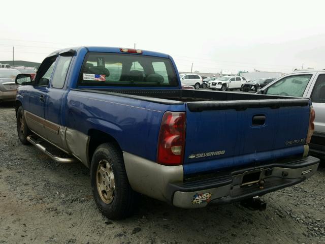 2GCEC19TX31177857 - 2003 CHEVROLET SILVERADO BLUE photo 3