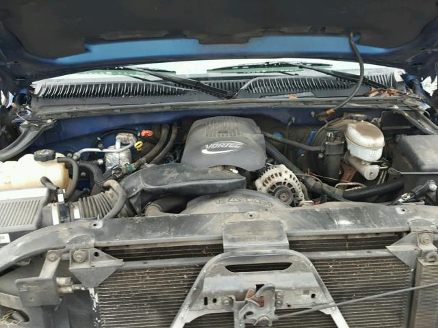 2GCEC19TX31177857 - 2003 CHEVROLET SILVERADO BLUE photo 7