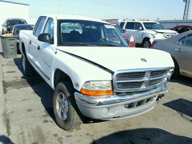 1B7GG2AN81S112454 - 2001 DODGE DAKOTA QUA WHITE photo 1