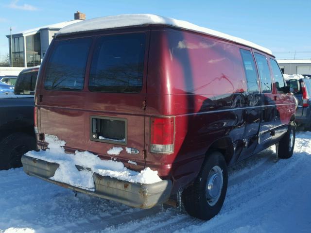 1FTNE24W04HA50261 - 2004 FORD ECONOLINE MAROON photo 4