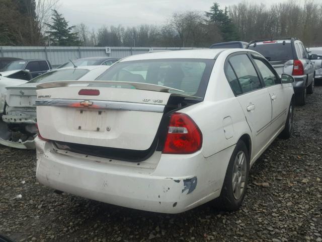 1G1ZT53856F170771 - 2006 CHEVROLET MALIBU LT WHITE photo 4