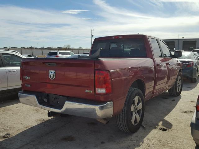 1D7RB1GP7AS115457 - 2010 DODGE RAM 1500 RED photo 4