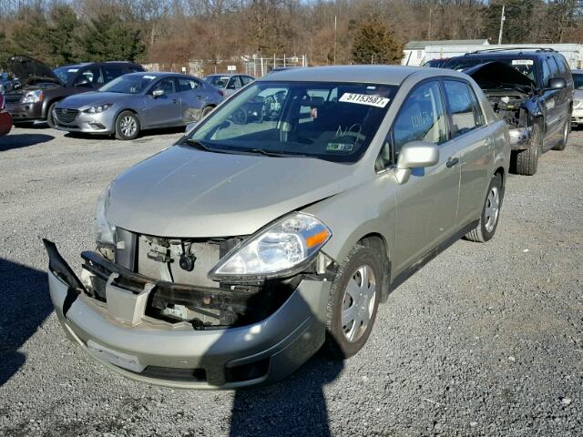 3N1BC11EX8L447954 - 2008 NISSAN VERSA S BEIGE photo 2