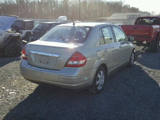 3N1BC11EX8L447954 - 2008 NISSAN VERSA S BEIGE photo 4