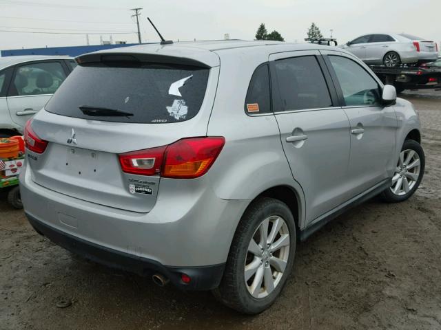 4A4AR4AU2DE018889 - 2013 MITSUBISHI OUTLANDER SILVER photo 4