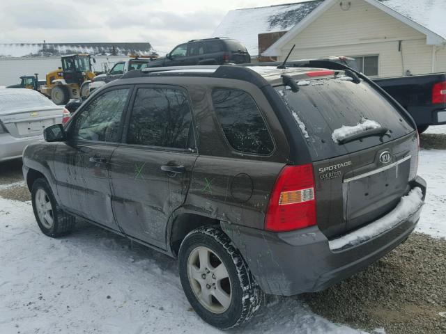 KNDJF724977392022 - 2007 KIA SPORTAGE L BROWN photo 3