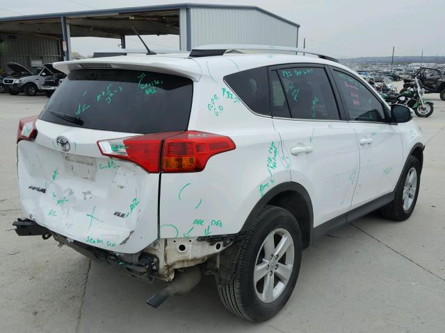 2T3WFREV5DW039847 - 2013 TOYOTA RAV4 XLE WHITE photo 4