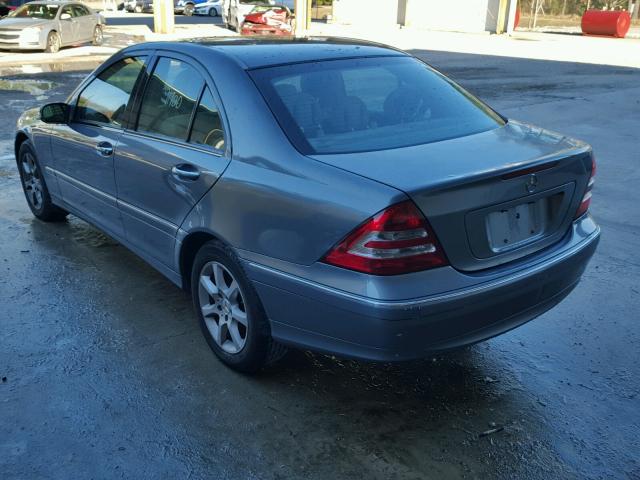 WDBRF54H07F854575 - 2007 MERCEDES-BENZ C 280 GRAY photo 3