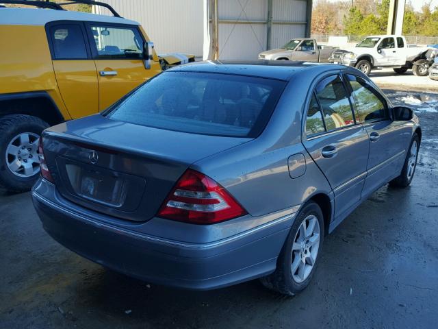 WDBRF54H07F854575 - 2007 MERCEDES-BENZ C 280 GRAY photo 4