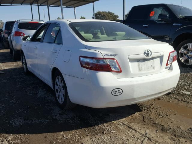 4T1BB46K79U104182 - 2009 TOYOTA CAMRY HYBR WHITE photo 3