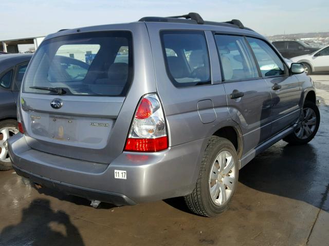 JF1SG63618G710542 - 2008 SUBARU FORESTER 2 SILVER photo 4