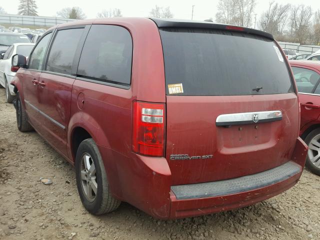 1D8HN54P38B158150 - 2008 DODGE GRAND CARA RED photo 3