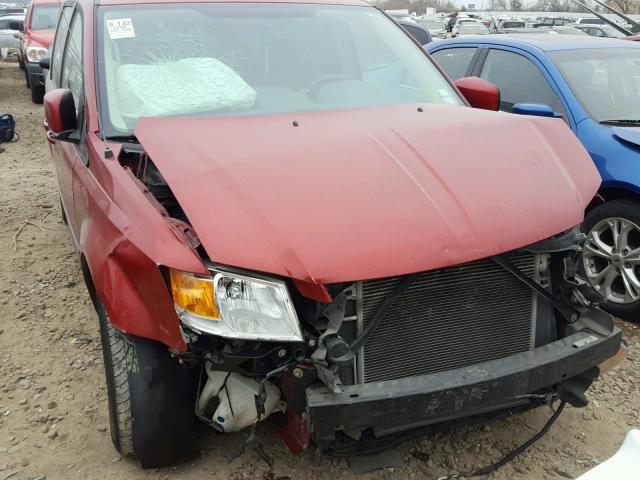 1D8HN54P38B158150 - 2008 DODGE GRAND CARA RED photo 9