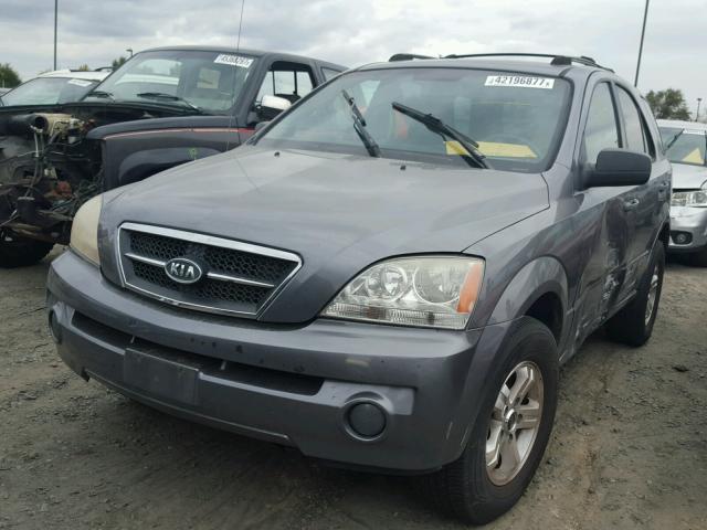 KNDJD733155499747 - 2005 KIA SORENTO EX GRAY photo 2