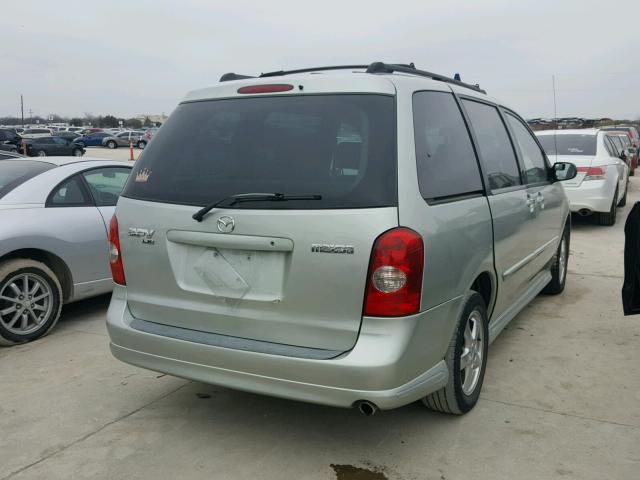 JM3LW28A430355690 - 2003 MAZDA MPV WAGON GRAY photo 4