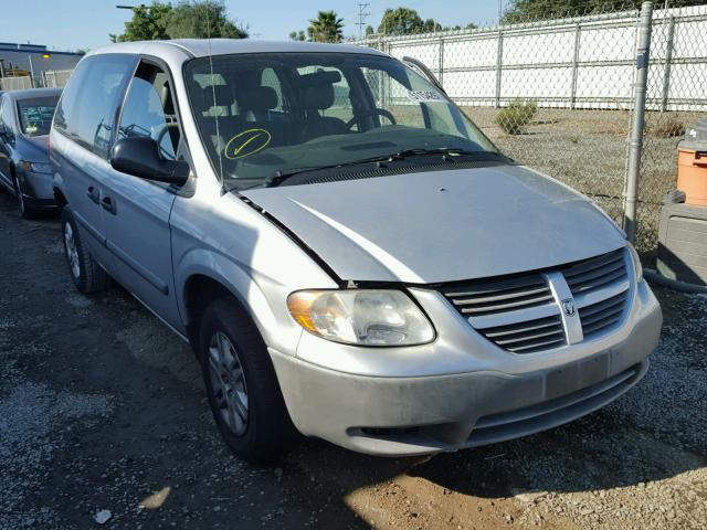 1D4GP25BX7B172568 - 2007 DODGE CARAVAN SE SILVER photo 1