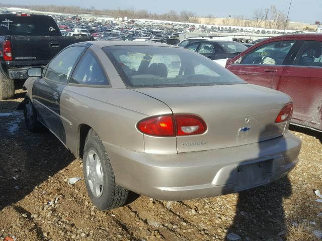 1G1JC124227200107 - 2002 CHEVROLET CAVALIER GOLD photo 3