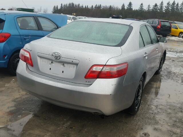 4T1BE46K17U036191 - 2007 TOYOTA CAMRY NEW SILVER photo 4