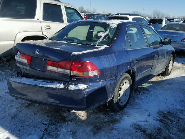 JHMCG56472C020116 - 2002 HONDA ACCORD LX BLUE photo 4