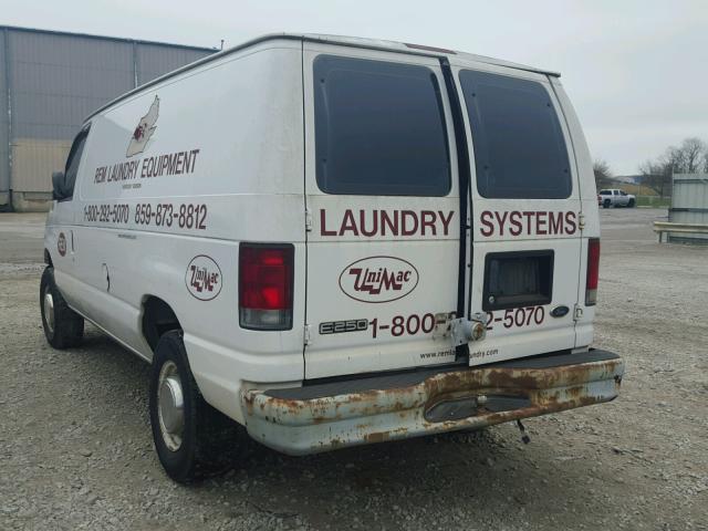 1FTNE24L71HB67899 - 2001 FORD ECONOLINE WHITE photo 3