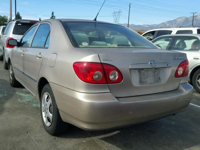 1NXBR32E55Z414881 - 2005 TOYOTA COROLLA CE GOLD photo 3