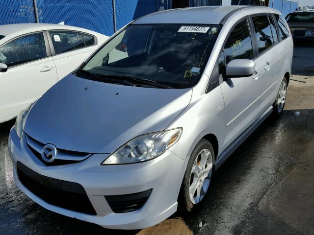 JM1CR293380309341 - 2008 MAZDA 5 SILVER photo 2