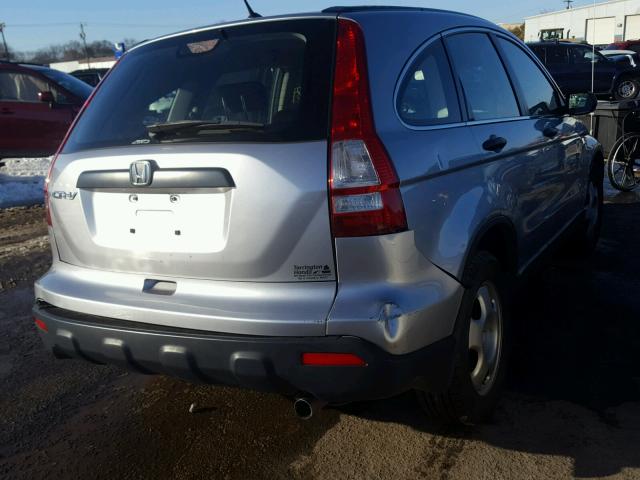 JHLRE48347C081076 - 2007 HONDA CR-V LX GRAY photo 4