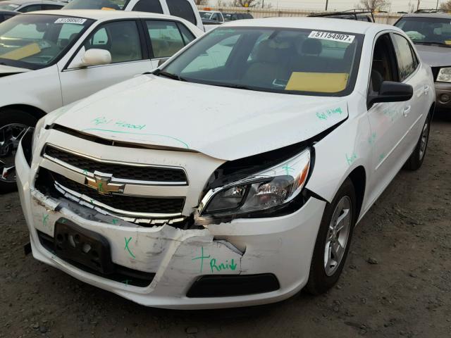 1G11B5SA7DF221169 - 2013 CHEVROLET MALIBU LS WHITE photo 2