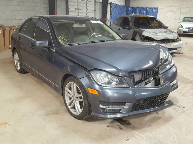 WDDGF8AB4ER313718 - 2014 MERCEDES-BENZ C 300 4MAT GRAY photo 1