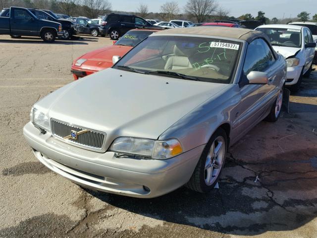 YV1NC53D31J017499 - 2001 VOLVO C70 TURBO SILVER photo 2