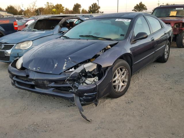 2B3HD46R32H206286 - 2002 DODGE INTREPID S BLUE photo 2