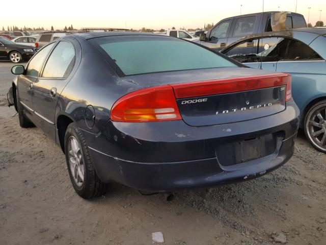 2B3HD46R32H206286 - 2002 DODGE INTREPID S BLUE photo 3