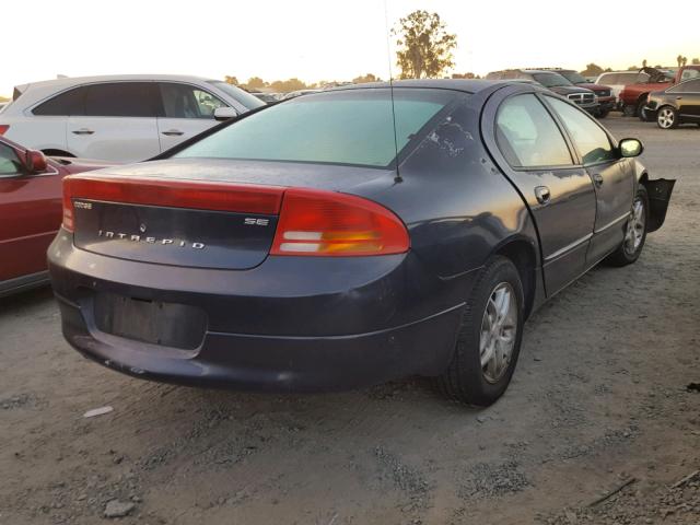 2B3HD46R32H206286 - 2002 DODGE INTREPID S BLUE photo 4