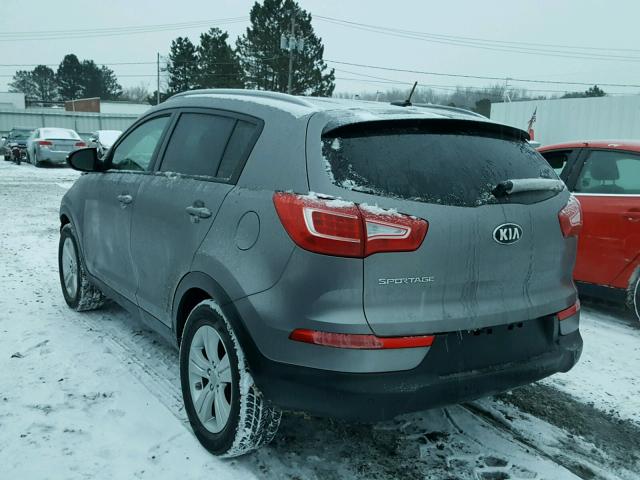 KNDPB3A2XD7410361 - 2013 KIA SPORTAGE B GRAY photo 3