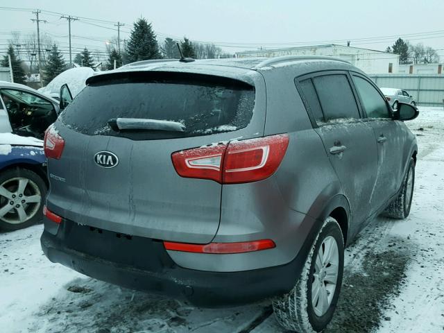 KNDPB3A2XD7410361 - 2013 KIA SPORTAGE B GRAY photo 4