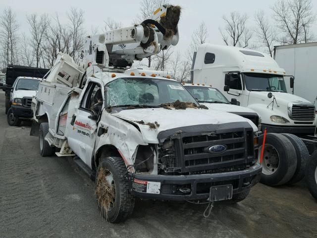 1FDAF57R99EA28220 - 2009 FORD F550 SUPER WHITE photo 1