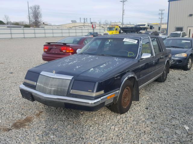 1C3XY56R6LD875224 - 1990 CHRYSLER IMPERIAL BLUE photo 2