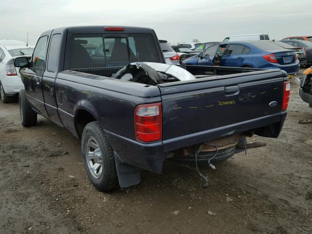 1FTYR44E53TA30345 - 2003 FORD RANGER SUP BLUE photo 3