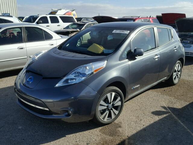 1N4AZ0CP2DC403944 - 2013 NISSAN LEAF S CHARCOAL photo 2