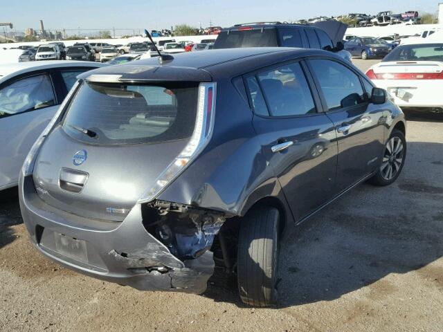 1N4AZ0CP2DC403944 - 2013 NISSAN LEAF S CHARCOAL photo 4