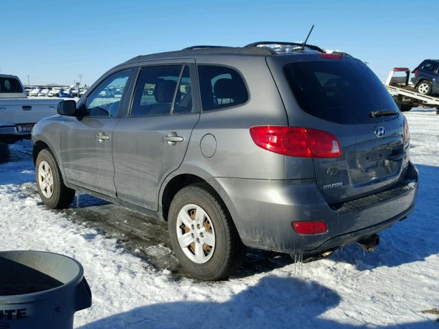 5NMSG73D59H240685 - 2009 HYUNDAI SANTA FE G GRAY photo 3