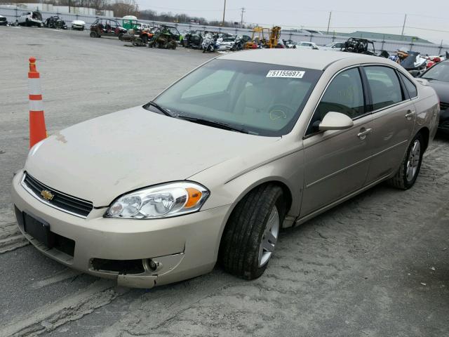 2G1WC583X89239269 - 2008 CHEVROLET IMPALA LT TAN photo 2